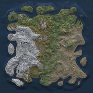 Thumbnail Rust Map: Procedural Map, Size: 4250, Seed: 1494085670, 17 Monuments