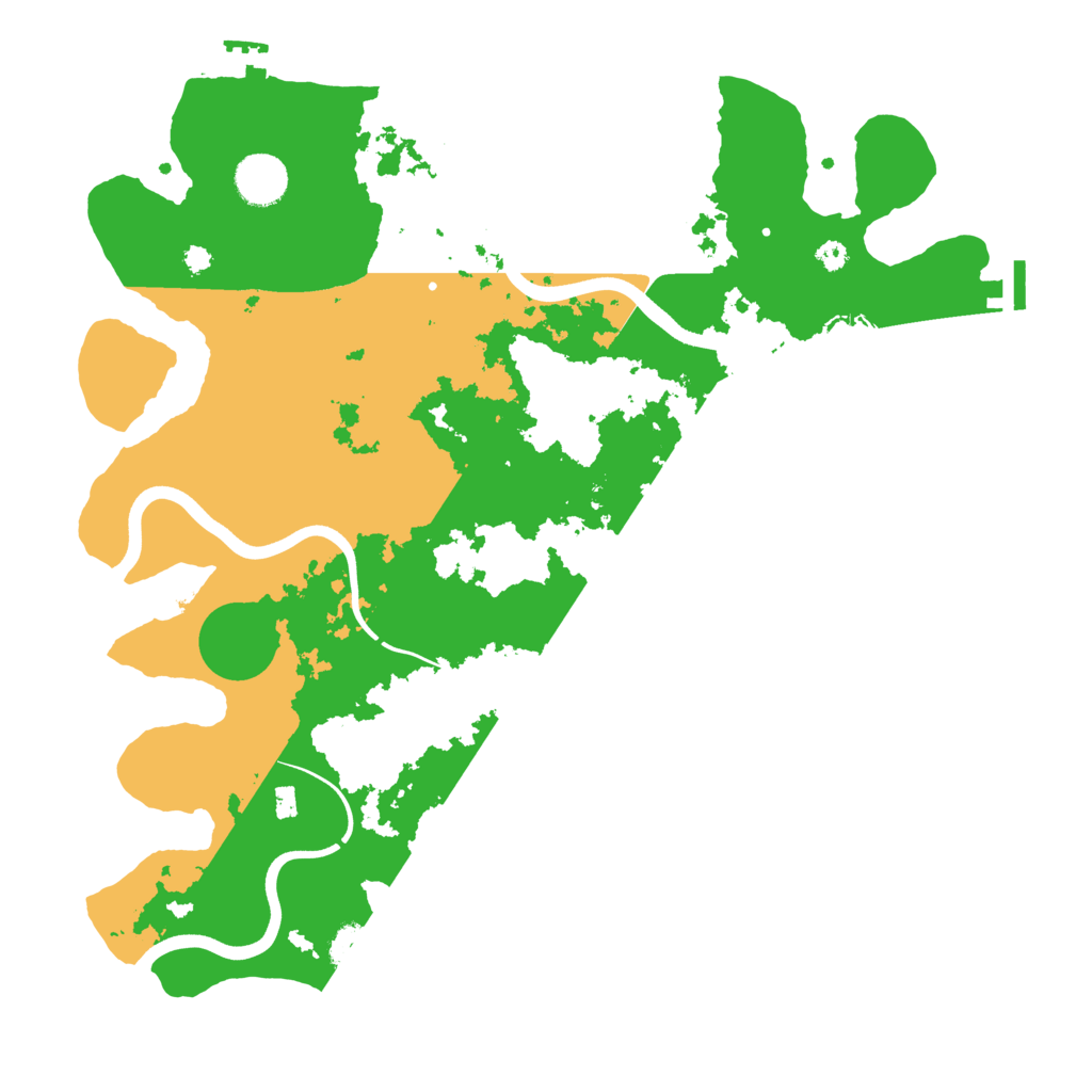 Biome Rust Map: Procedural Map, Size: 3700, Seed: 120428377