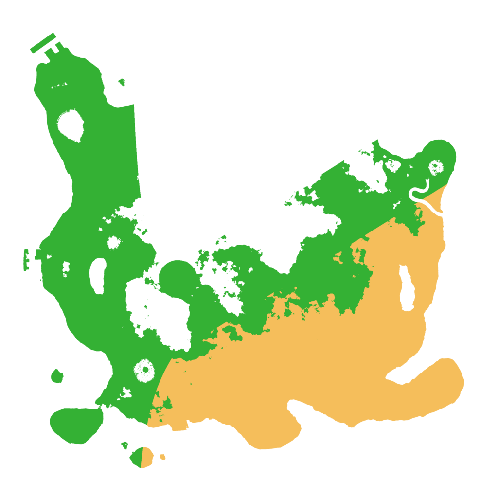 Biome Rust Map: Procedural Map, Size: 3500, Seed: 116941404