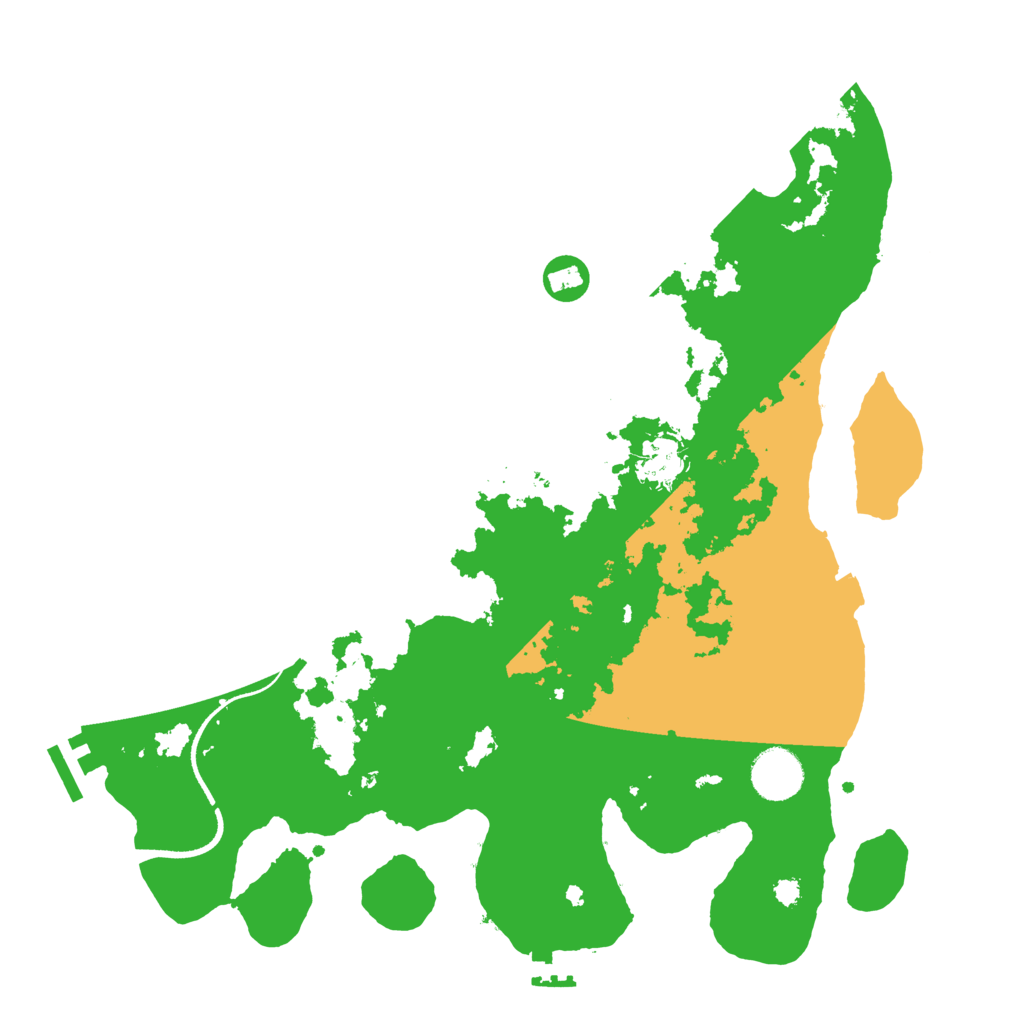 Biome Rust Map: Procedural Map, Size: 3500, Seed: 455735505