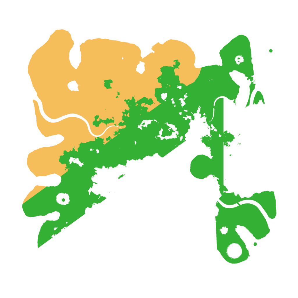 Biome Rust Map: Procedural Map, Size: 3500, Seed: 276101460
