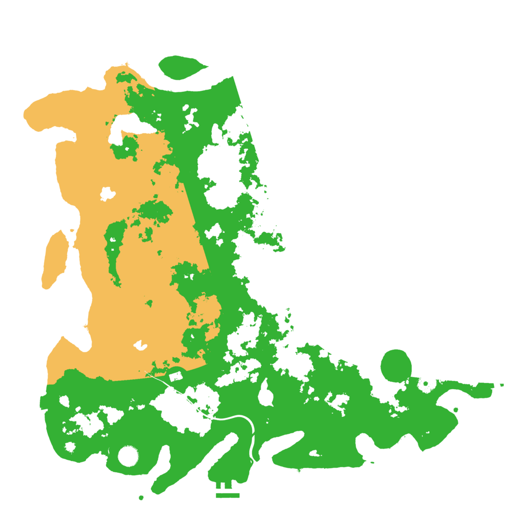 Biome Rust Map: Procedural Map, Size: 4500, Seed: 554223159