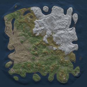 Thumbnail Rust Map: Procedural Map, Size: 4500, Seed: 364357624, 17 Monuments