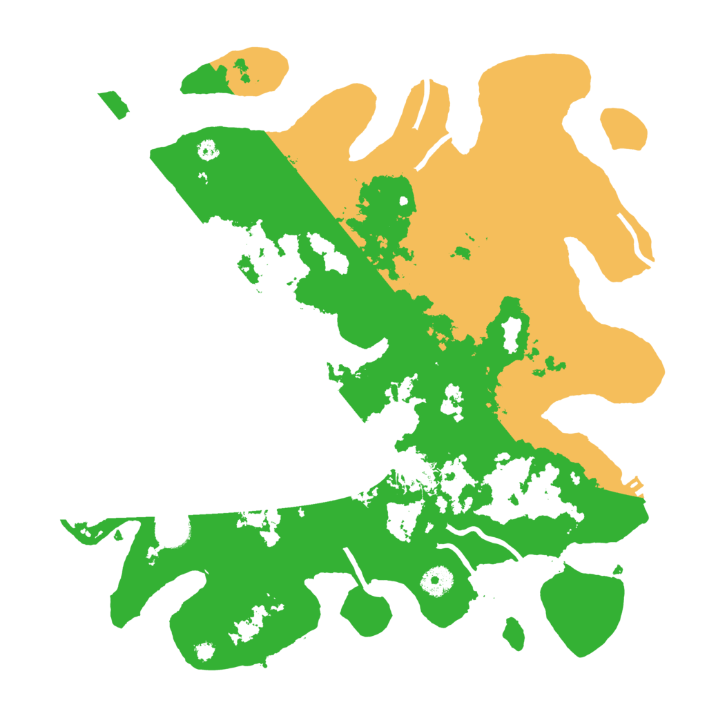 Biome Rust Map: Procedural Map, Size: 3500, Seed: 332396126