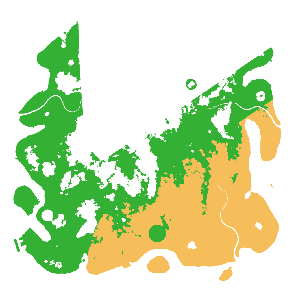 Biome Rust Map: Procedural Map, Size: 4500, Seed: 1766147053