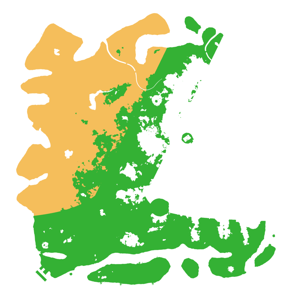Biome Rust Map: Procedural Map, Size: 4500, Seed: 736987735