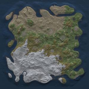 Thumbnail Rust Map: Procedural Map, Size: 4500, Seed: 29400523, 17 Monuments