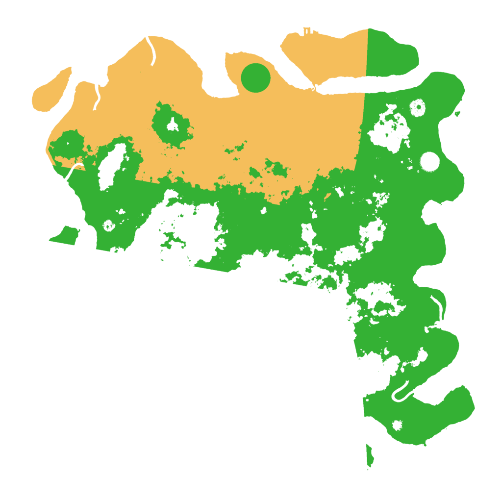 Biome Rust Map: Procedural Map, Size: 4500, Seed: 29400523