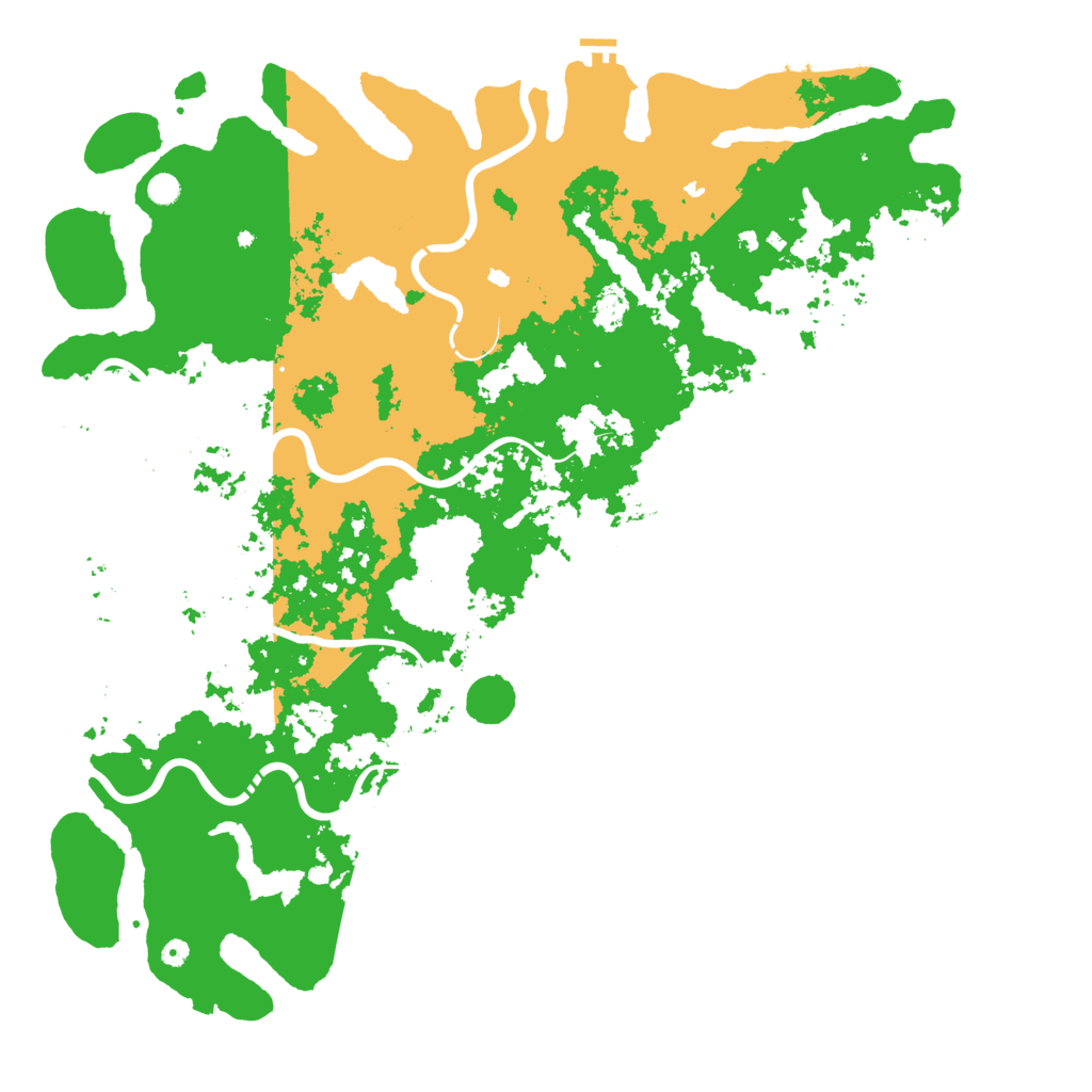 Biome Rust Map: Procedural Map, Size: 6000, Seed: 1139731859