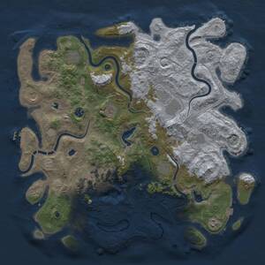 Thumbnail Rust Map: Procedural Map, Size: 4500, Seed: 3003, 16 Monuments