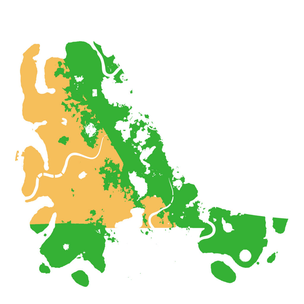 Biome Rust Map: Procedural Map, Size: 4500, Seed: 3003