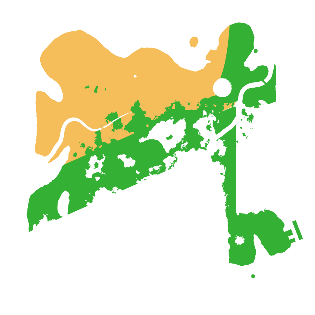 Biome Rust Map: Procedural Map, Size: 3200, Seed: 58743216