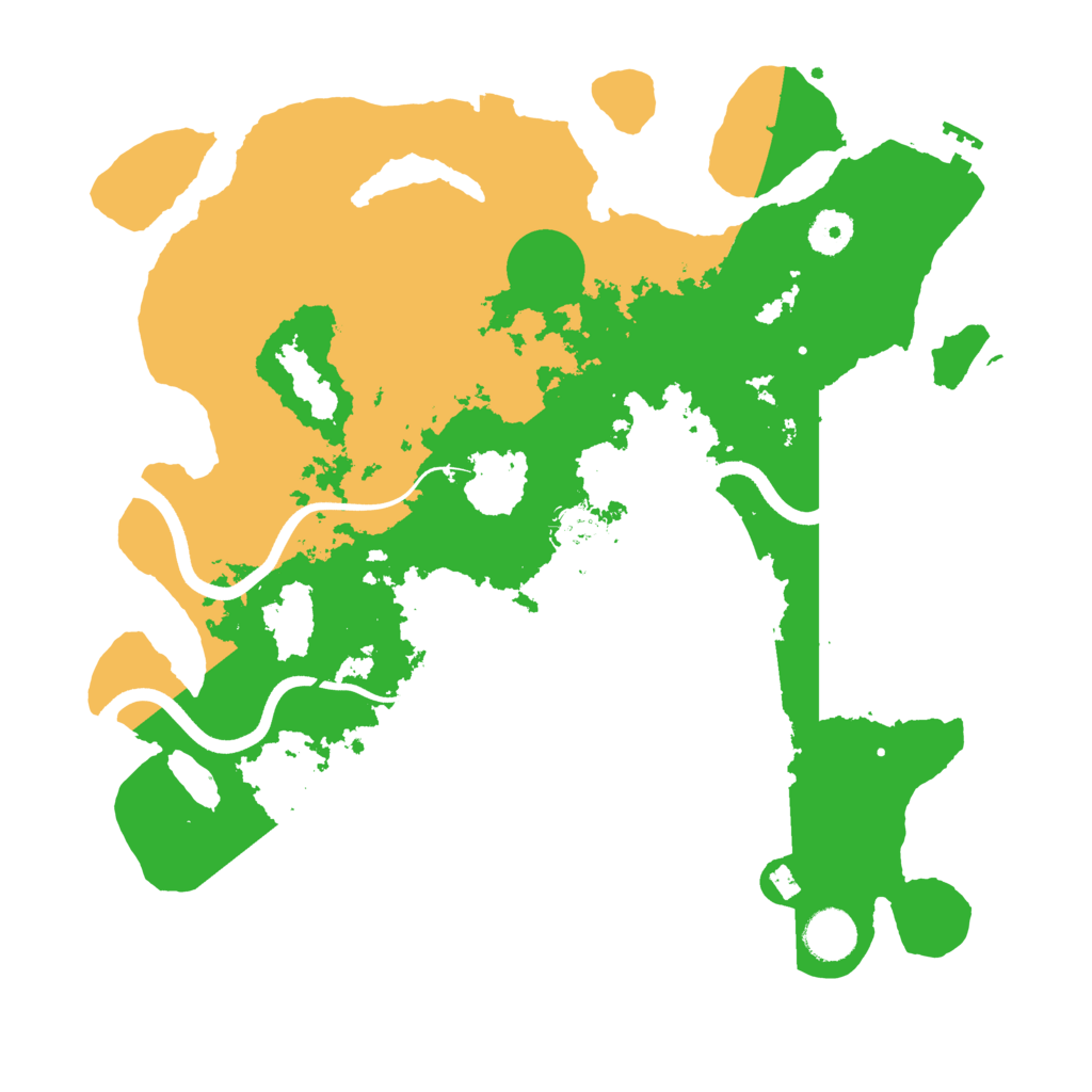 Biome Rust Map: Procedural Map, Size: 3700, Seed: 318796084