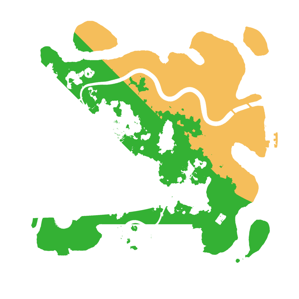 Biome Rust Map: Procedural Map, Size: 3000, Seed: 551306604