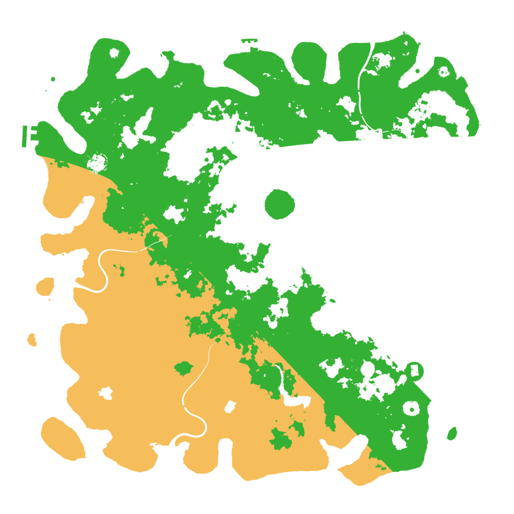 Biome Rust Map: Procedural Map, Size: 4800, Seed: 135471442