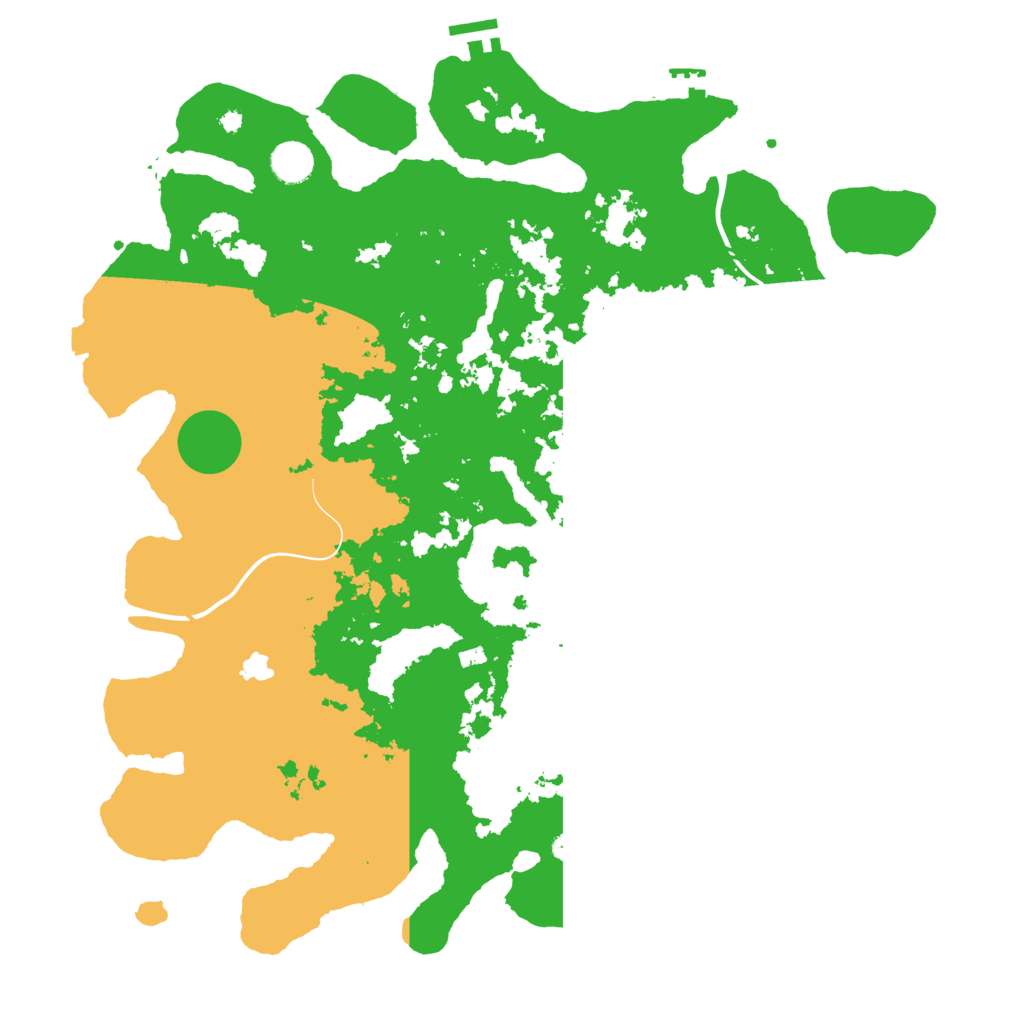 Biome Rust Map: Procedural Map, Size: 4250, Seed: 1205