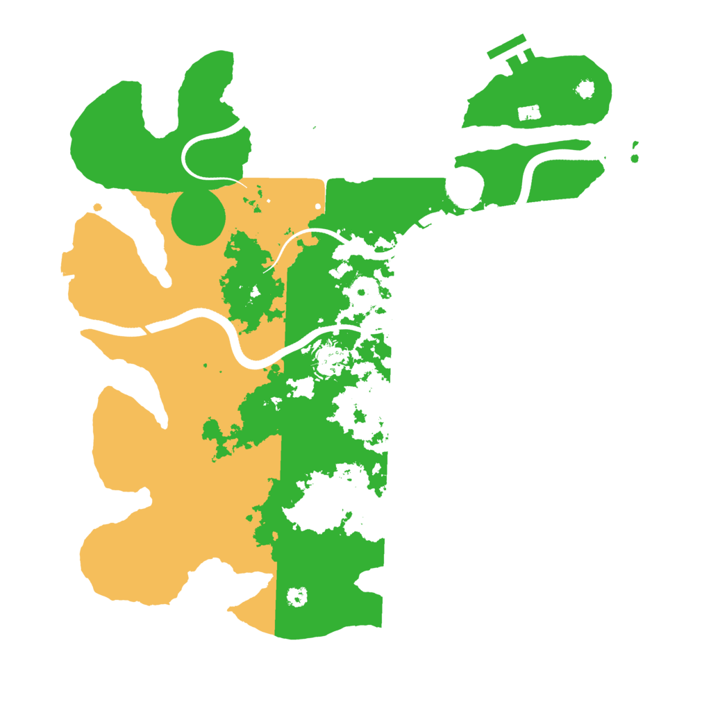 Biome Rust Map: Procedural Map, Size: 3500, Seed: 402415551