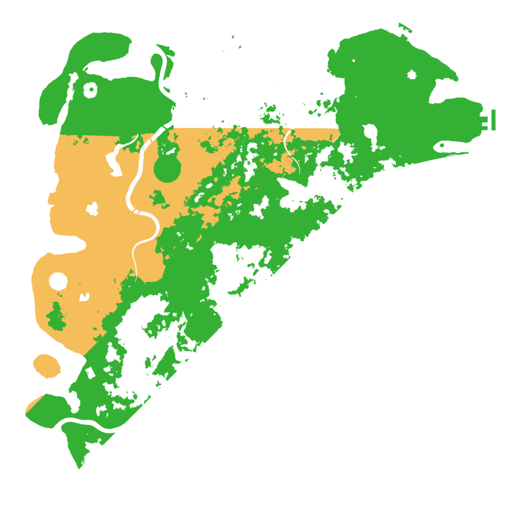 Biome Rust Map: Procedural Map, Size: 5000, Seed: 666645555