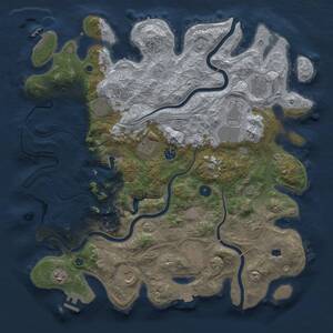 Thumbnail Rust Map: Procedural Map, Size: 4250, Seed: 1116294578, 16 Monuments