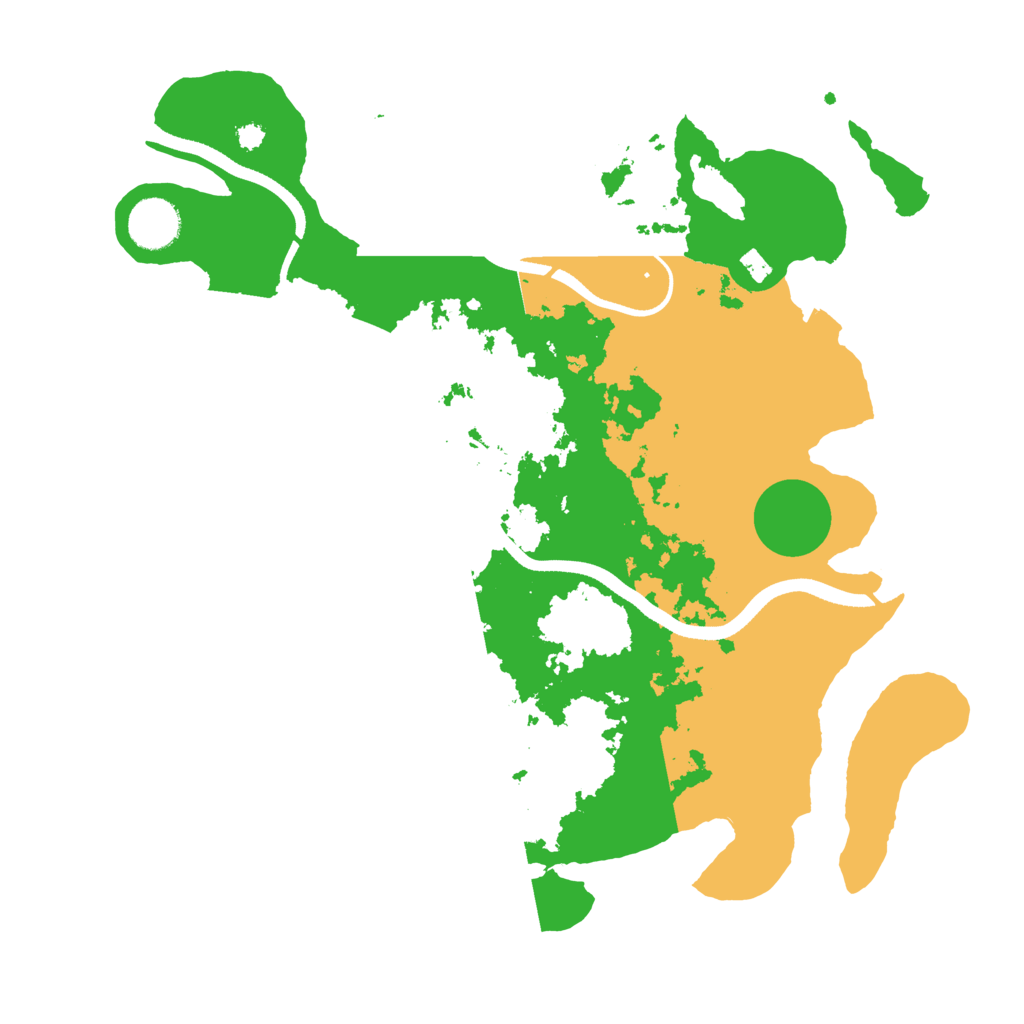 Biome Rust Map: Procedural Map, Size: 3500, Seed: 2453465