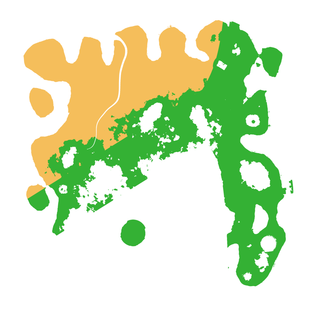 Biome Rust Map: Procedural Map, Size: 3500, Seed: 513657044