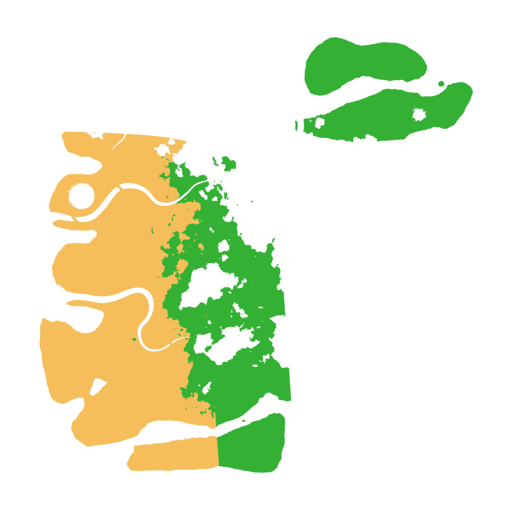 Biome Rust Map: Procedural Map, Size: 3500, Seed: 1529081829