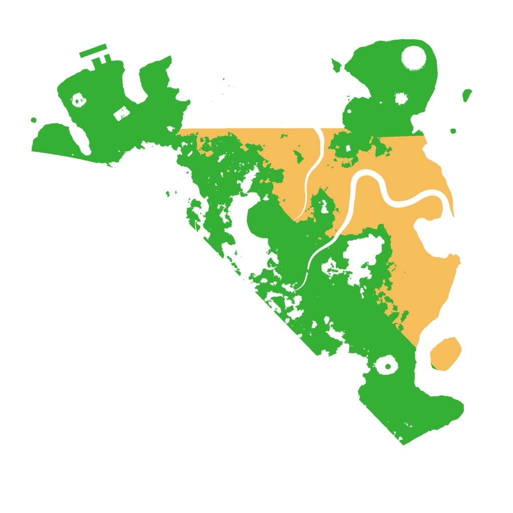 Biome Rust Map: Procedural Map, Size: 3700, Seed: 850390078