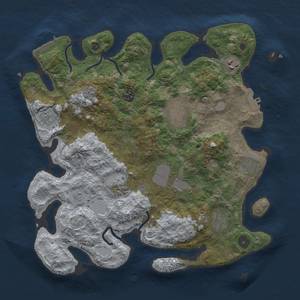 Thumbnail Rust Map: Procedural Map, Size: 3700, Seed: 850390078, 16 Monuments