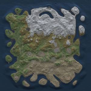 Thumbnail Rust Map: Procedural Map, Size: 4250, Seed: 1293072584, 18 Monuments