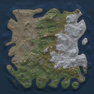 Thumbnail Rust Map: Procedural Map, Size: 4500, Seed: 422458149, 17 Monuments