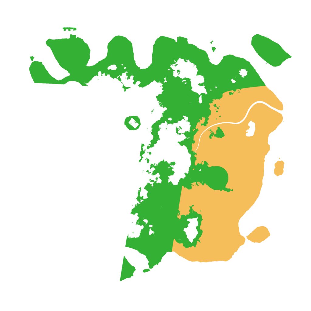Biome Rust Map: Procedural Map, Size: 3500, Seed: 571775317