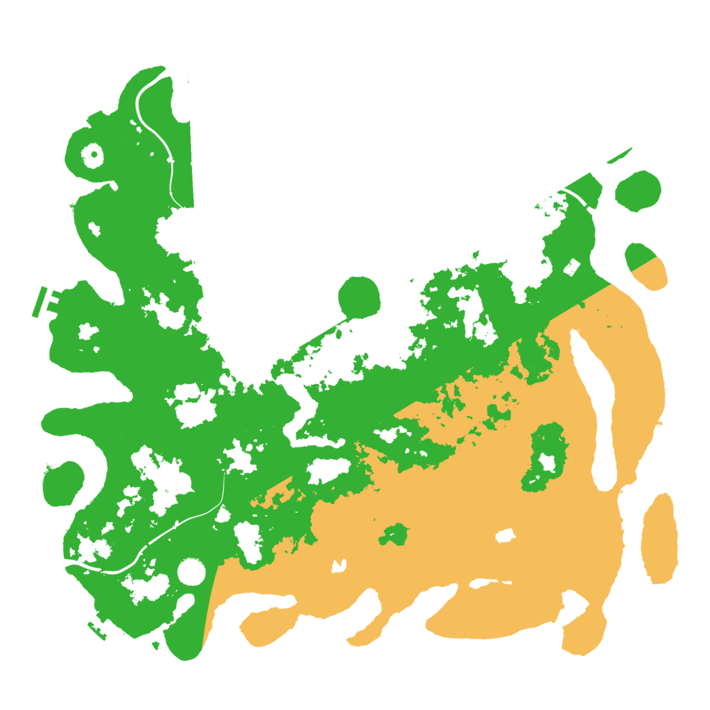 Biome Rust Map: Procedural Map, Size: 4550, Seed: 303