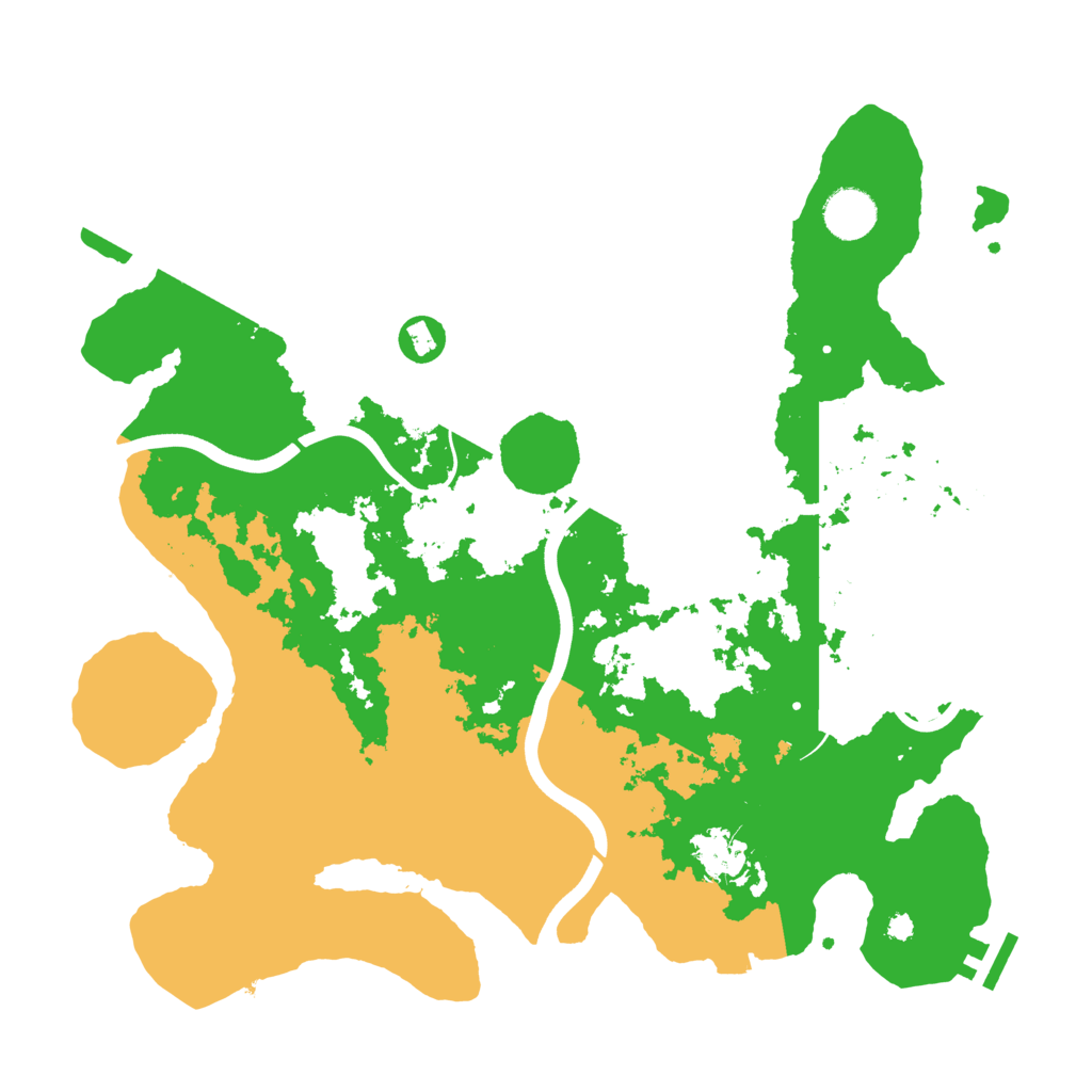 Biome Rust Map: Procedural Map, Size: 3700, Seed: 1144015194