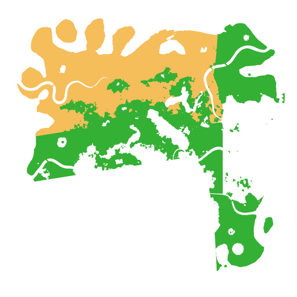 Biome Rust Map: Procedural Map, Size: 4500, Seed: 2122852645