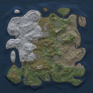 Thumbnail Rust Map: Procedural Map, Size: 3750, Seed: 3131, 16 Monuments