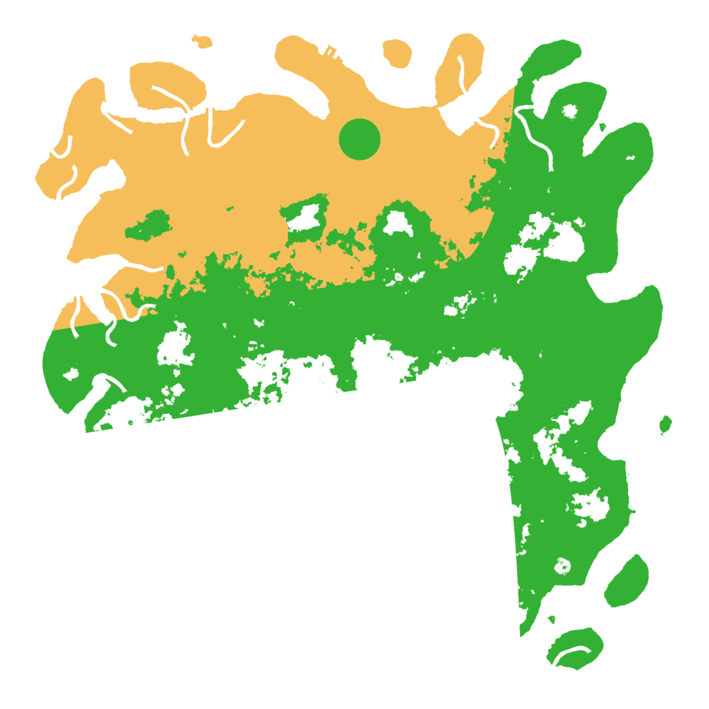 Biome Rust Map: Procedural Map, Size: 4500, Seed: 148368345