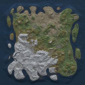 Thumbnail Rust Map: Procedural Map, Size: 4500, Seed: 925909500, 18 Monuments