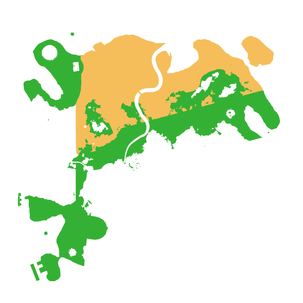 Biome Rust Map: Procedural Map, Size: 3500, Seed: 215144601