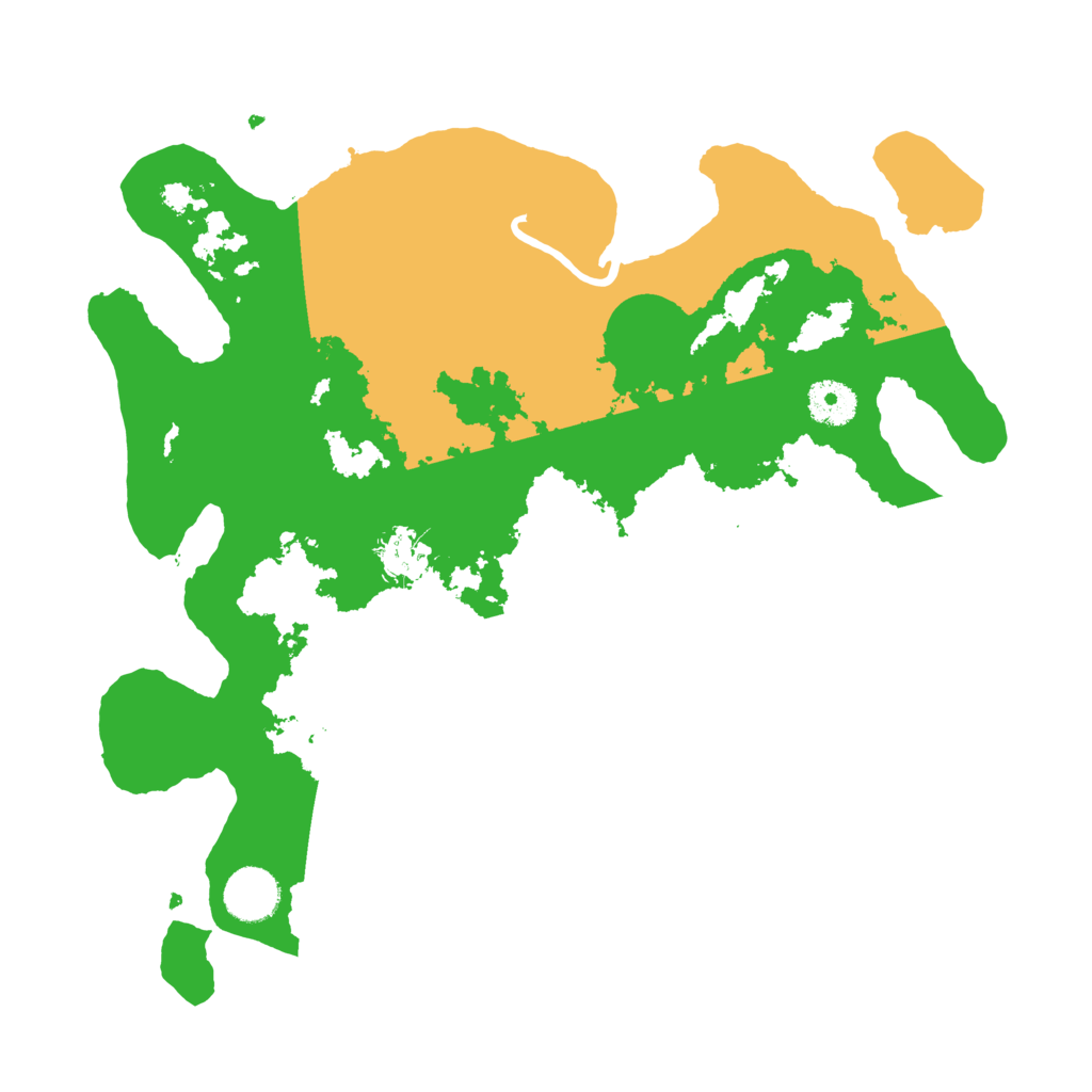 Biome Rust Map: Procedural Map, Size: 3500, Seed: 215144601