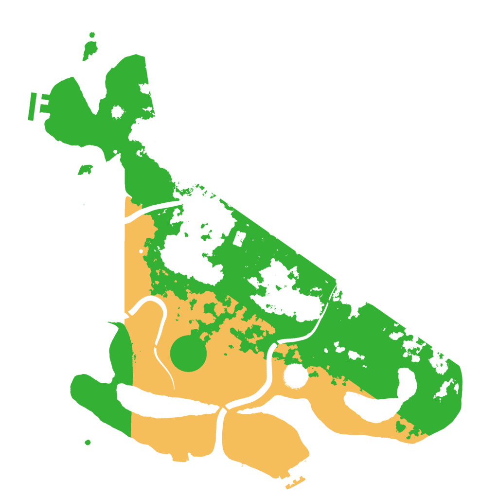 Biome Rust Map: Procedural Map, Size: 3600, Seed: 88008177