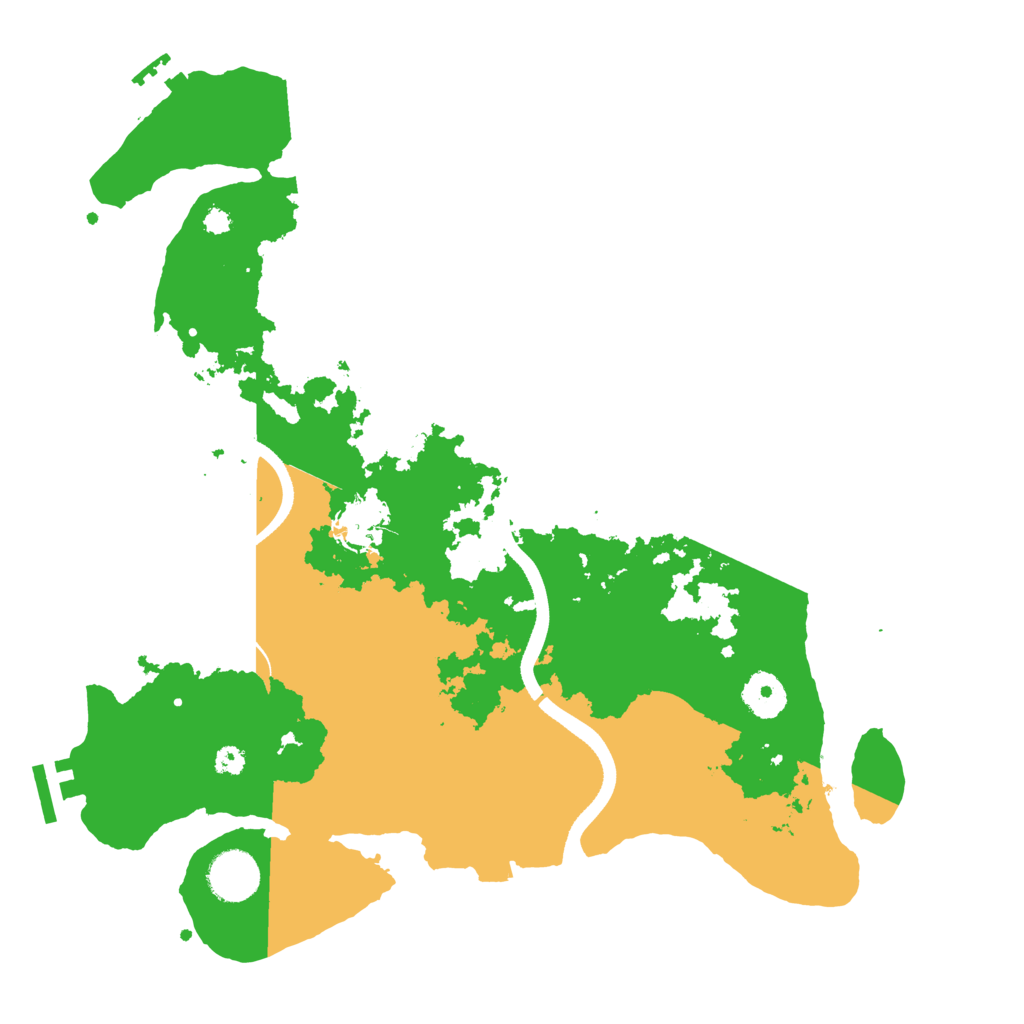 Biome Rust Map: Procedural Map, Size: 3500, Seed: 446890077
