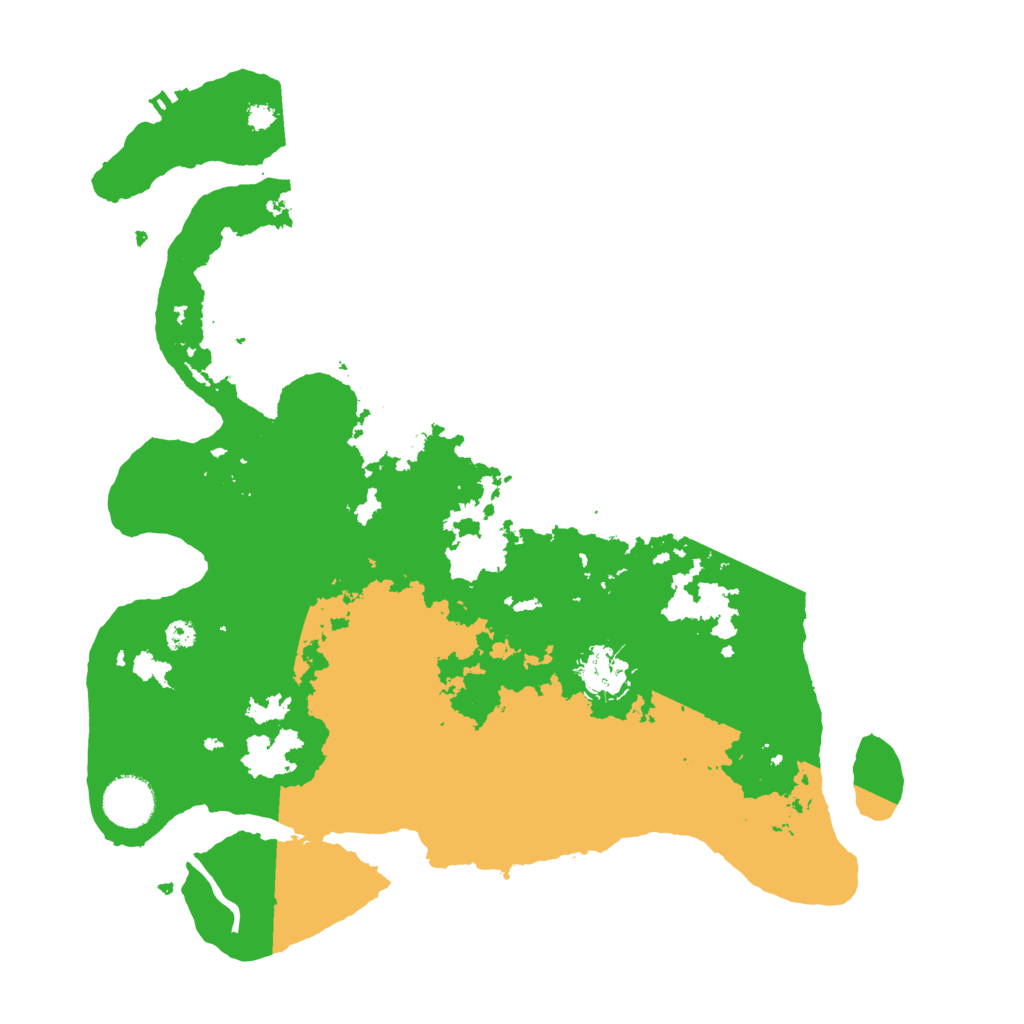 Biome Rust Map: Procedural Map, Size: 3500, Seed: 446890077