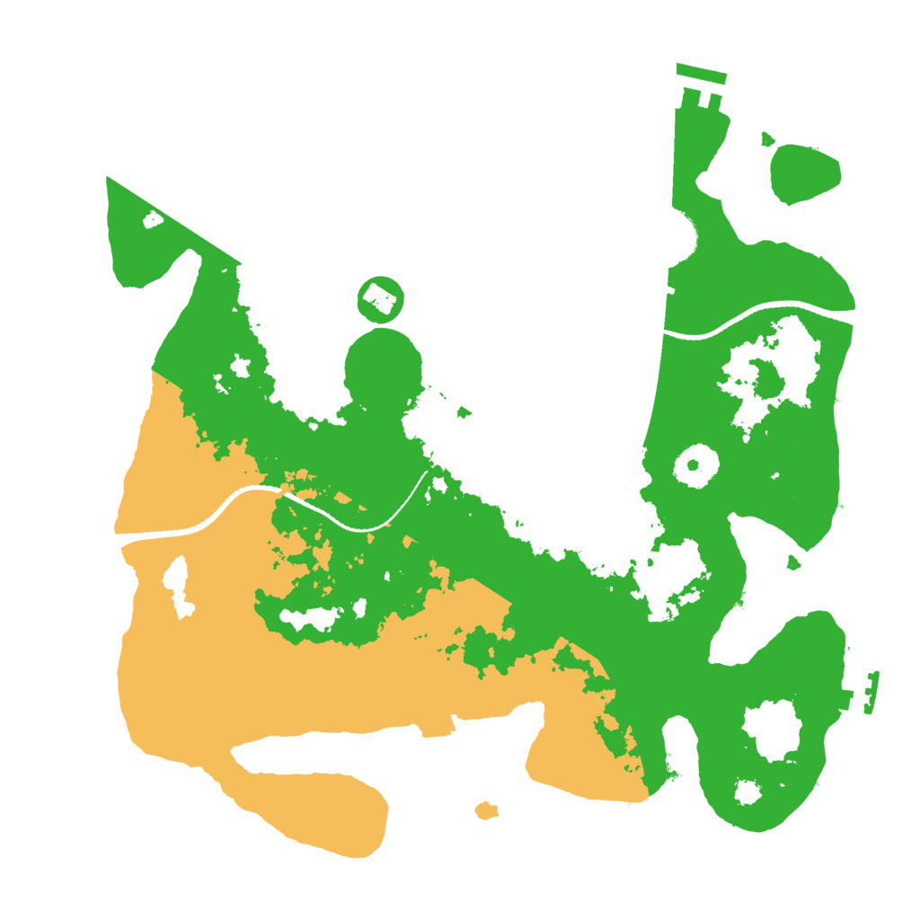 Biome Rust Map: Procedural Map, Size: 3200, Seed: 264495613