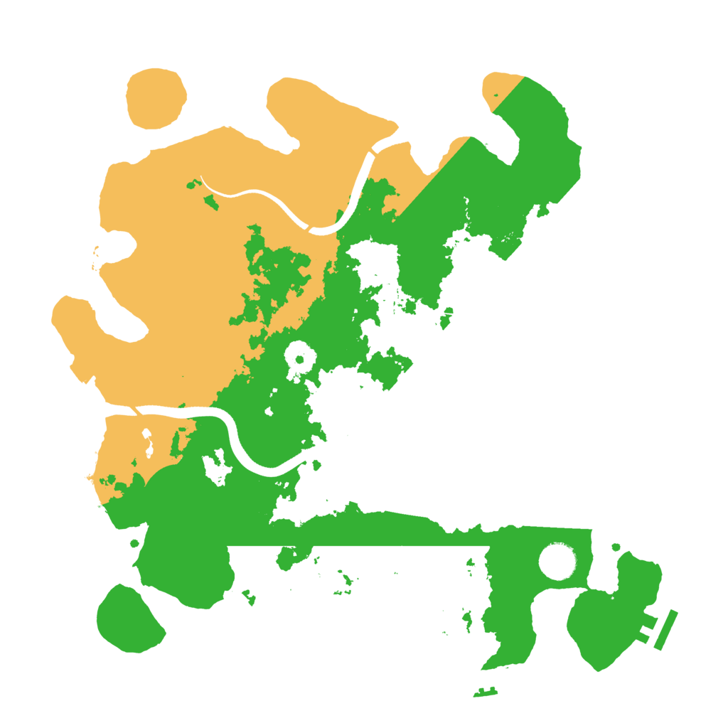 Biome Rust Map: Procedural Map, Size: 3500, Seed: 125632