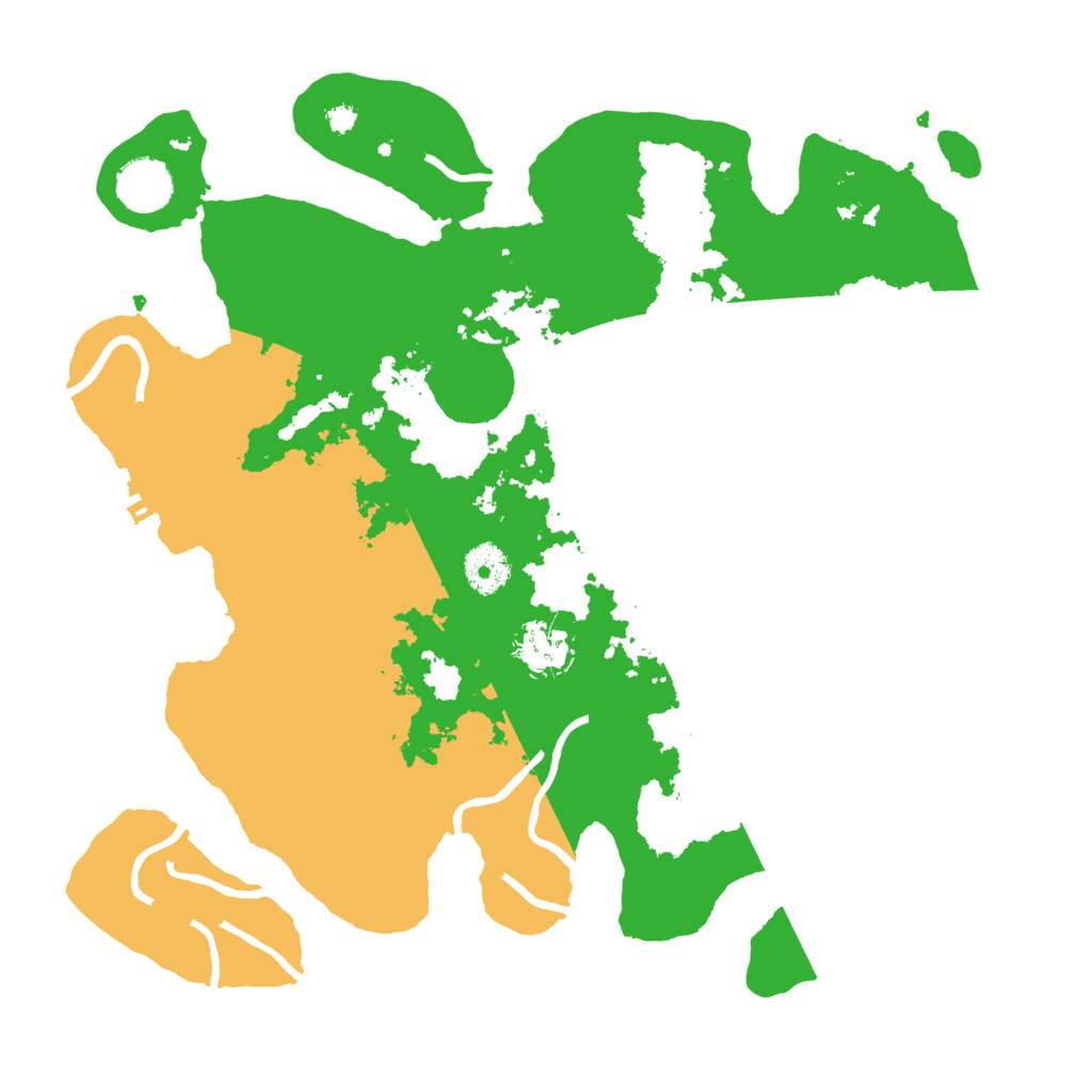 Biome Rust Map: Procedural Map, Size: 3500, Seed: 377874444