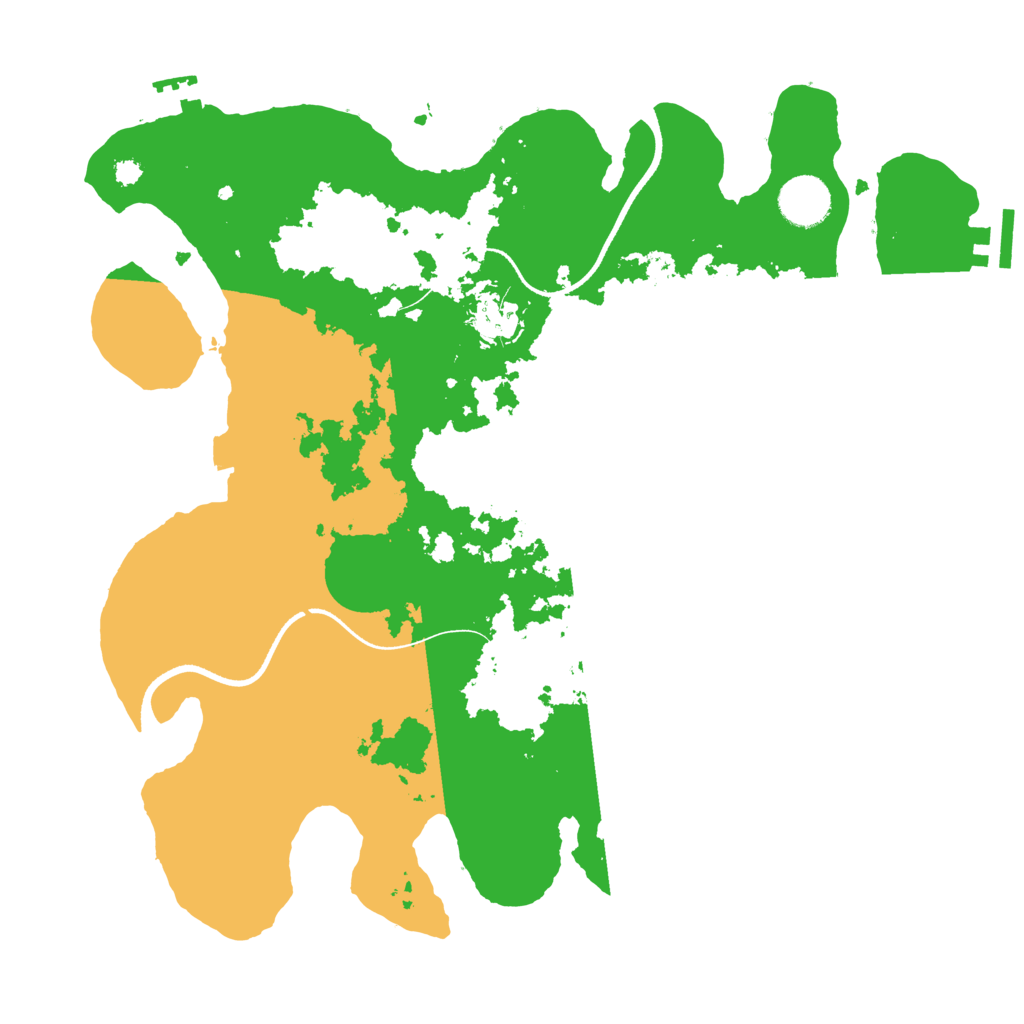 Biome Rust Map: Procedural Map, Size: 3500, Seed: 115401021