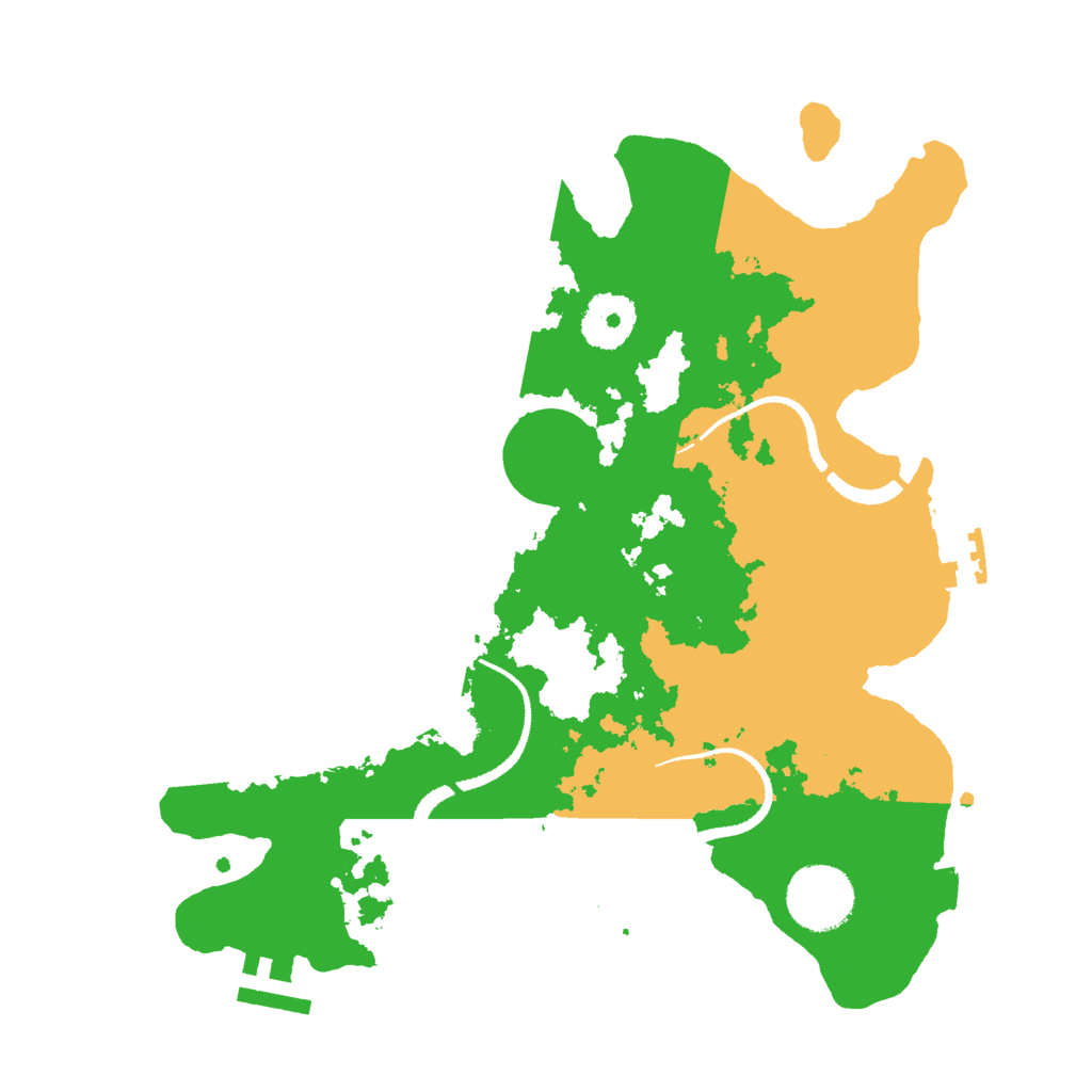 Biome Rust Map: Procedural Map, Size: 3000, Seed: 1367600830
