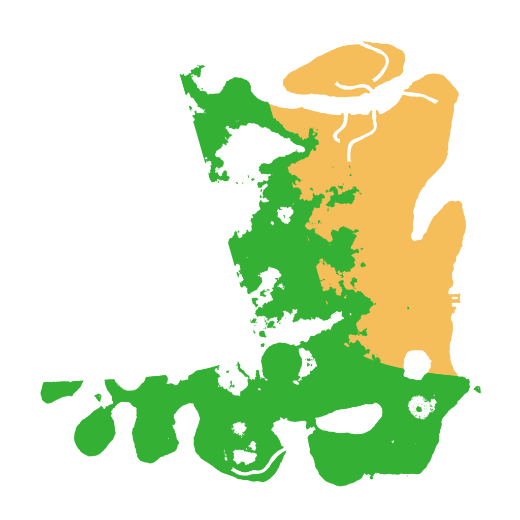 Biome Rust Map: Procedural Map, Size: 3500, Seed: 48000