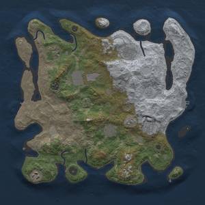 Thumbnail Rust Map: Procedural Map, Size: 3600, Seed: 42342, 14 Monuments