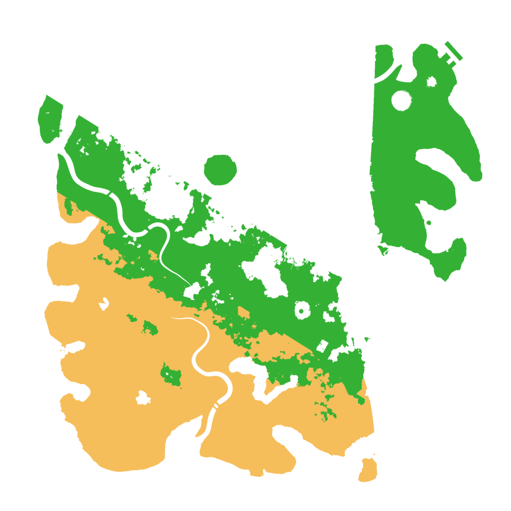 Biome Rust Map: Procedural Map, Size: 4500, Seed: 2053559